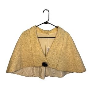 Vintage Unbranded Cream Boucle Shawl
